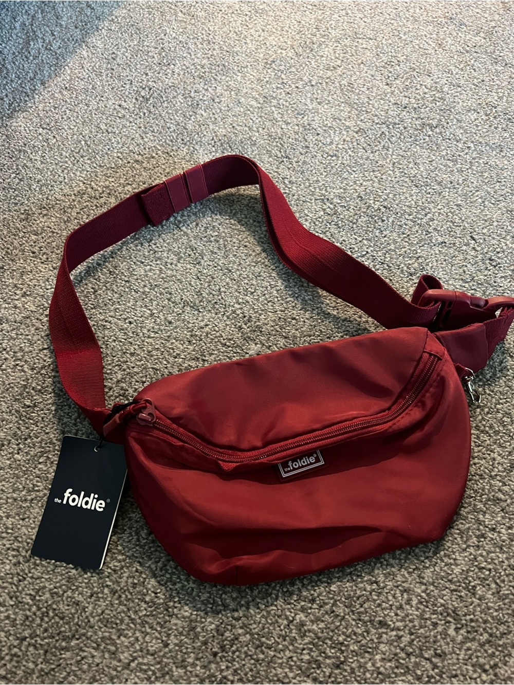 Foldie Red Crossbody Waist Bag